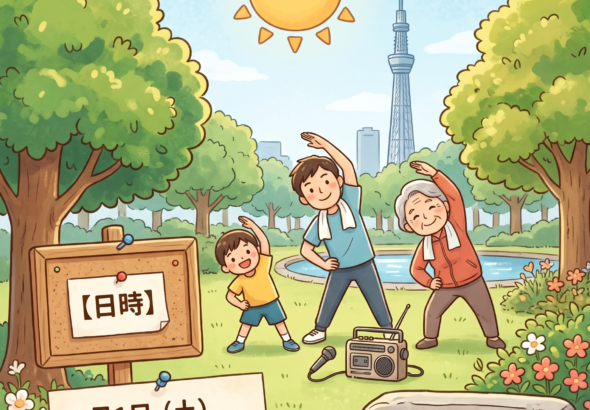 令和８年度ラジオ体操のお知らせポスター